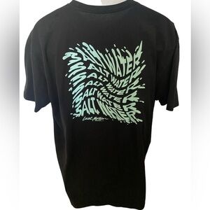 LOCAL MOTION Salt Water Surf Hawaiian Tee Shirt Men 2XL XXL